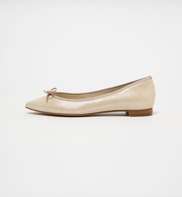 ODETTE E ODILE「【WEB限定】ポインテッドバレリーナ フラット15■&uarr;」|バレエシューズ|GOLD