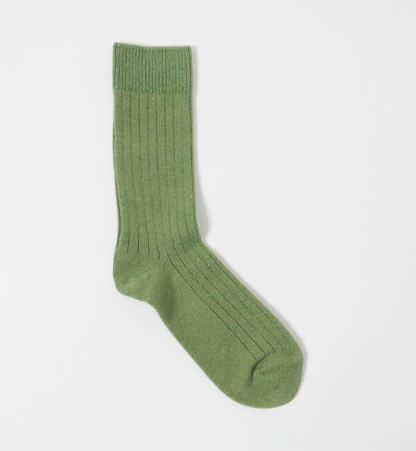 UNITED ARROWS「＜ROTOTO＞リブ ソックス」|ソックス|LIME