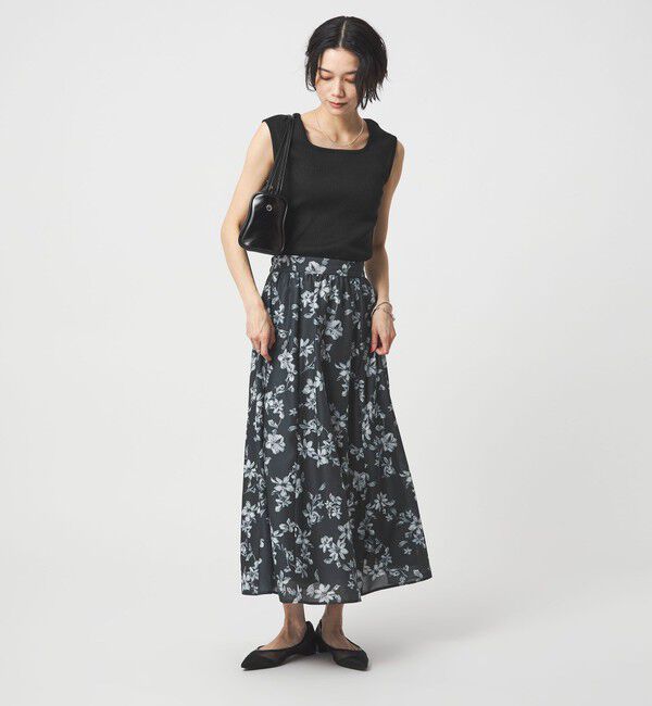 UNITED ARROWS green label relaxing「ブライトリブ デコルテ フレンチスリーブ プルオーバー カットソー」|Tシャツ・カットソー|
