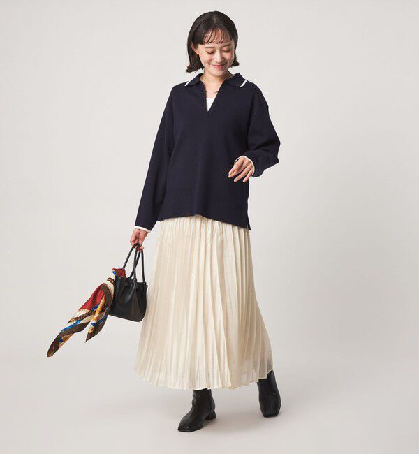 UNITED ARROWS green label relaxing「［size SHORTあり］シャイニー プリーツ スカート」|スカート|