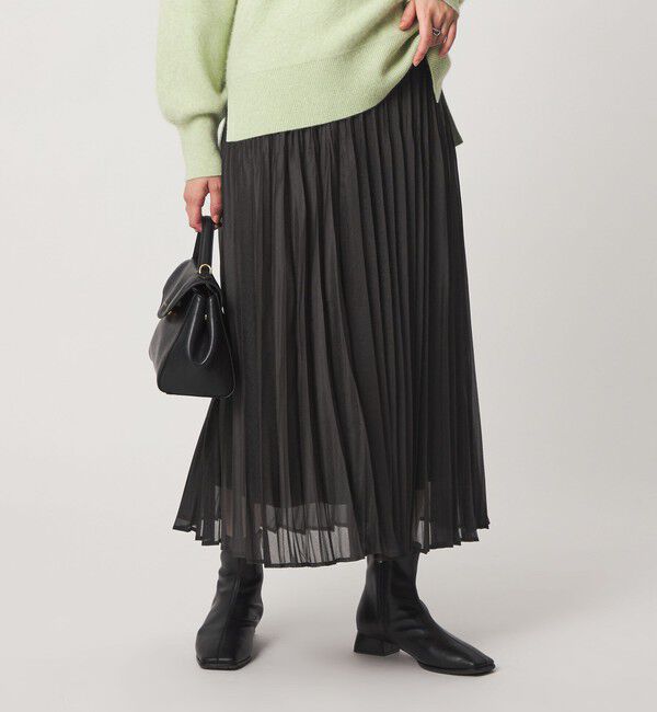 UNITED ARROWS green label relaxing「［size SHORTあり］シャイニー プリーツ スカート」|スカート|