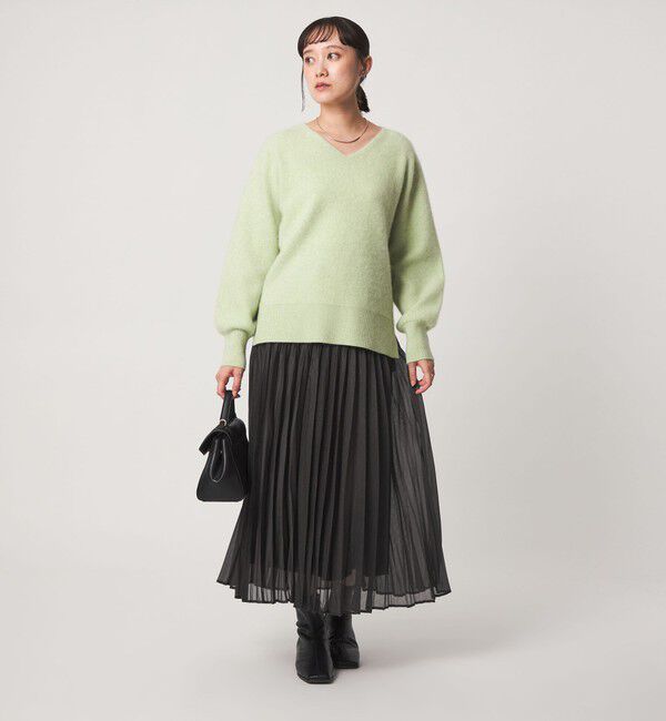 UNITED ARROWS green label relaxing「［size SHORTあり］シャイニー プリーツ スカート」|スカート|
