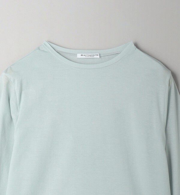 BEAUTY&YOUTH UNITED ARROWS「コットンナイロン天竺 シアー クルーネック Tシャツ」|Tシャツ・カットソー|