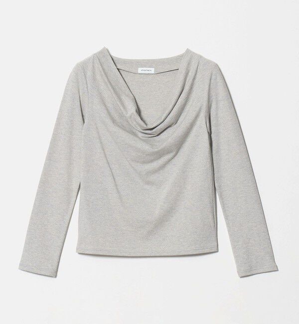ATTISESSION「＜ATTISESSION＞ドレープ ロングスリーブトップス」|Tシャツ・カットソー|MD.GRAY