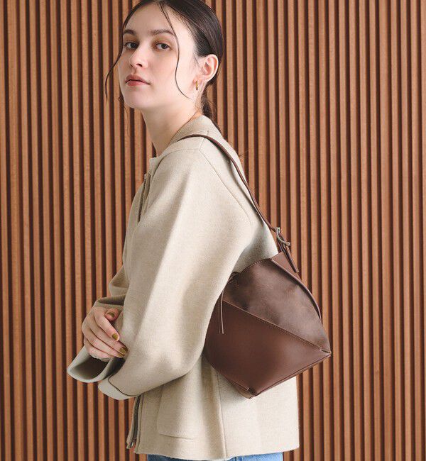 BEAUTY&YOUTH UNITED ARROWS「スエード&times;レザー ネジリ ショルダーバッグ」|ショルダー・メッセンジャー|