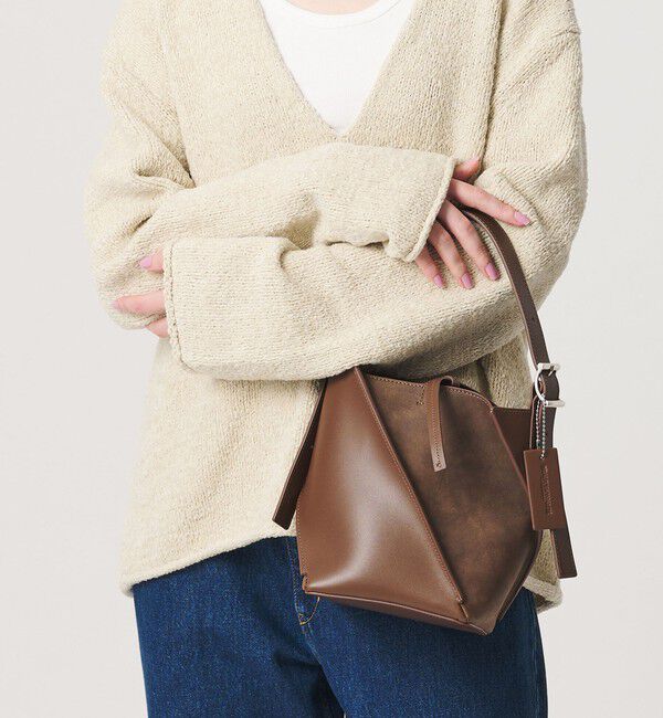 BEAUTY&YOUTH UNITED ARROWS「スエード&times;レザー ネジリ ショルダーバッグ」|ショルダー・メッセンジャー|