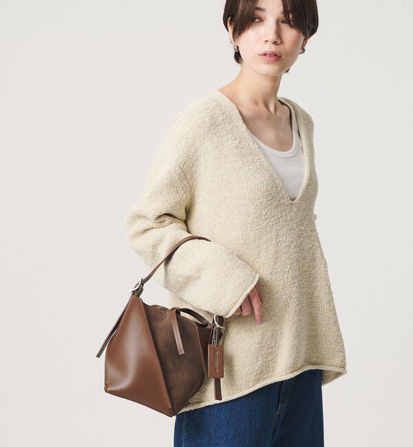 BEAUTY&YOUTH UNITED ARROWS「スエード&times;レザー ネジリ ショルダーバッグ」|ショルダー・メッセンジャー|