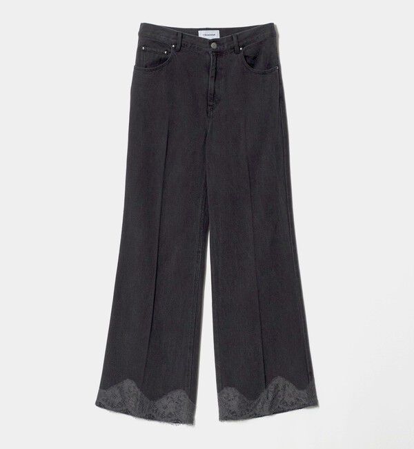 BEAUTY&YOUTH UNITED ARROWS「セルロース レース フレアデニムパンツ」|デニム|