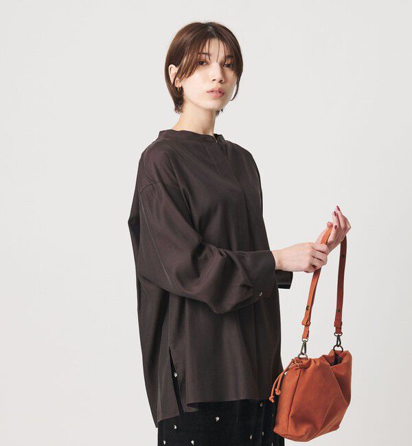 BEAUTY&YOUTH UNITED ARROWS「キュプラコットン スキッパー ブラウス」|シャツ・ブラウス|