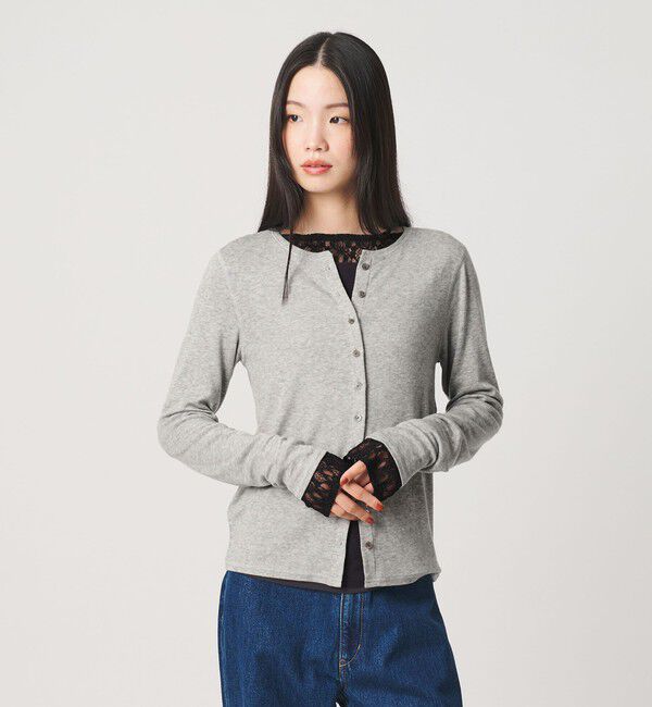 BEAUTY&YOUTH UNITED ARROWS「毛セルロースブレンド クルーネック カーディガン」|カーディガン|