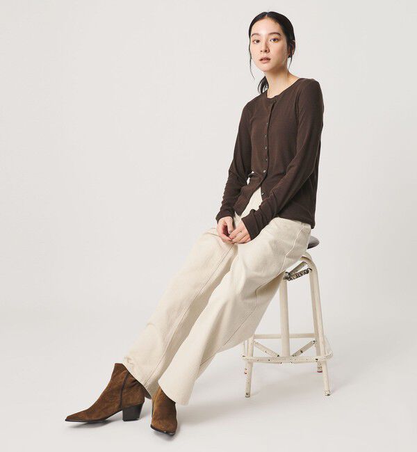BEAUTY&YOUTH UNITED ARROWS「毛セルロースブレンド クルーネック カーディガン」|カーディガン|