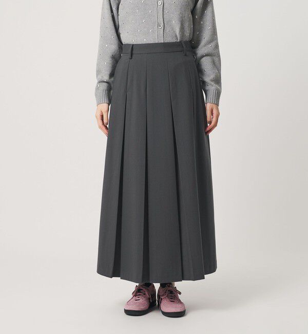 BEAUTY&YOUTH UNITED ARROWS「ソリッド＆ストライプ ワイドプリーツスカート」|スカート|