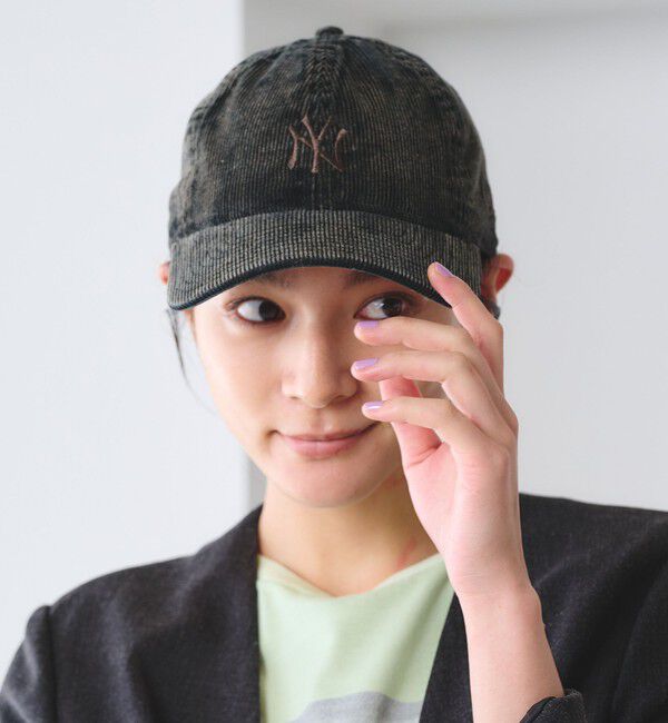 BEAUTY&YOUTH UNITED ARROWS「【別注】＜NEW ERA＞コーデュロイ ロゴ キャップ」|キャップ・キャスケット|