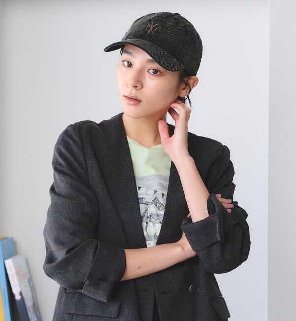 BEAUTY&YOUTH UNITED ARROWS「【別注】＜NEW ERA＞コーデュロイ ロゴ キャップ」|キャップ・キャスケット|