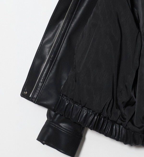 BEAUTY&YOUTH UNITED ARROWS「レザーライク スタンドカラー ブルゾン」|その他|