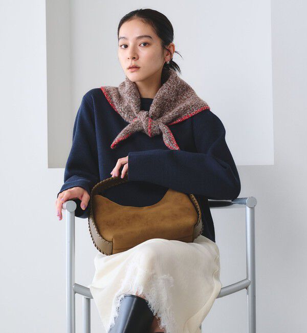 BEAUTY&YOUTH UNITED ARROWS「カガリ メランジ トライアングル マフラー」|マフラー|