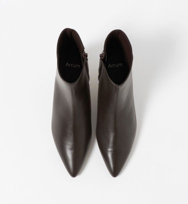 BEAUTY&YOUTH UNITED ARROWS「＜Arrum＞レザー ポインテッド ショートブーツ」|ロングブーツ|