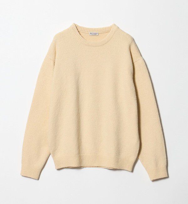 BEAUTY&YOUTH UNITED ARROWS「クリンプ コットン クルーネック ニット」|ニット・セーター|