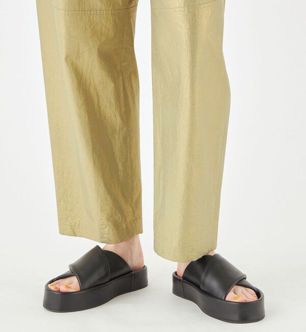 MACPHEE「ホイルプリント タックテーパードパンツ」|その他|