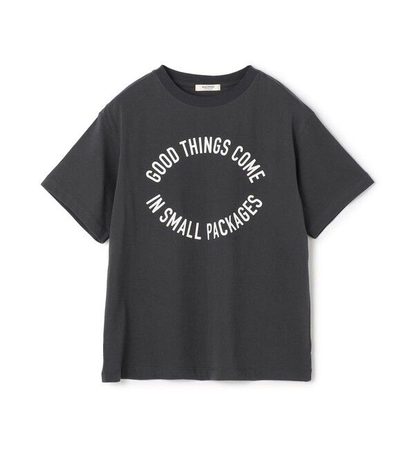 MACPHEE「コットンロゴプリント Tシャツ」|Tシャツ・カットソー|19 ブラック