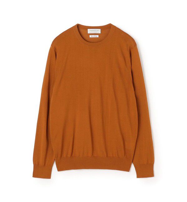 TOMORROWLAND MENS「TOMORROWLAND tricot スーパーファインメリノウール クルーネックニット S-WOOL」|ニット・セーター|27 マスタード
