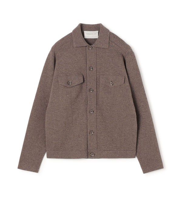 TOMORROWLAND MENS「TOMORROWLAND tricot ウールカシミヤ ミラノリブ ニットブルゾン」|ニット・セーター|45 ブラウン