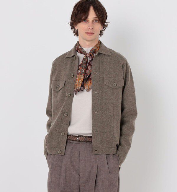 TOMORROWLAND MENS「TOMORROWLAND tricot ウールカシミヤ ミラノリブ ニットブルゾン」|ニット・セーター|