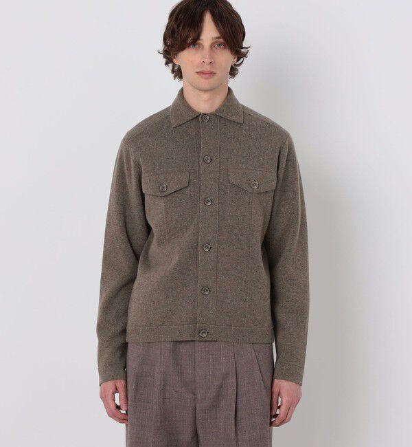 TOMORROWLAND MENS「TOMORROWLAND tricot ウールカシミヤ ミラノリブ ニットブルゾン」|ニット・セーター|