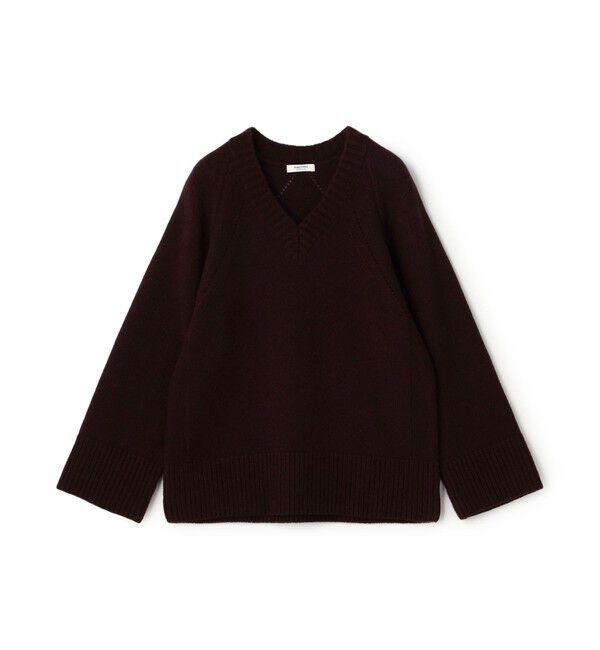MACPHEE「【WEB先行予約】ラムカシミヤ Vネックプルオーバー」|ニット・セーター|49 ダークブラウン