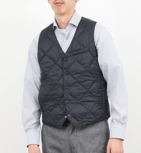 NOLLEY'S goodman「【TAION/タイオン】SINGLE SNAP BUTTON DOWN GILET 25AW」|ダウンベスト・ベスト|