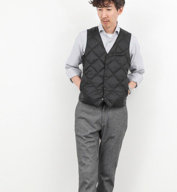 NOLLEY'S goodman「【TAION/タイオン】SINGLE SNAP BUTTON DOWN GILET 25AW」|ダウンベスト・ベスト|