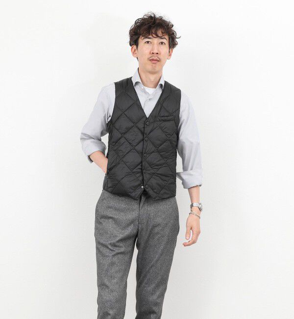 NOLLEY'S goodman「【TAION/タイオン】SINGLE SNAP BUTTON DOWN GILET 25AW」|ダウンベスト・ベスト|