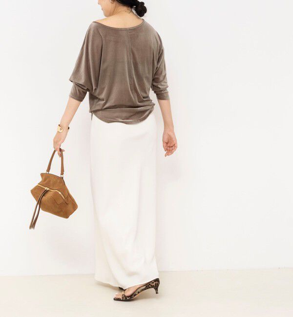 NOLLEY'S sophi「【BECシリーズ】ウォッシャブルベロアドルマン2WAYプルオーバー」|Tシャツ・カットソー|