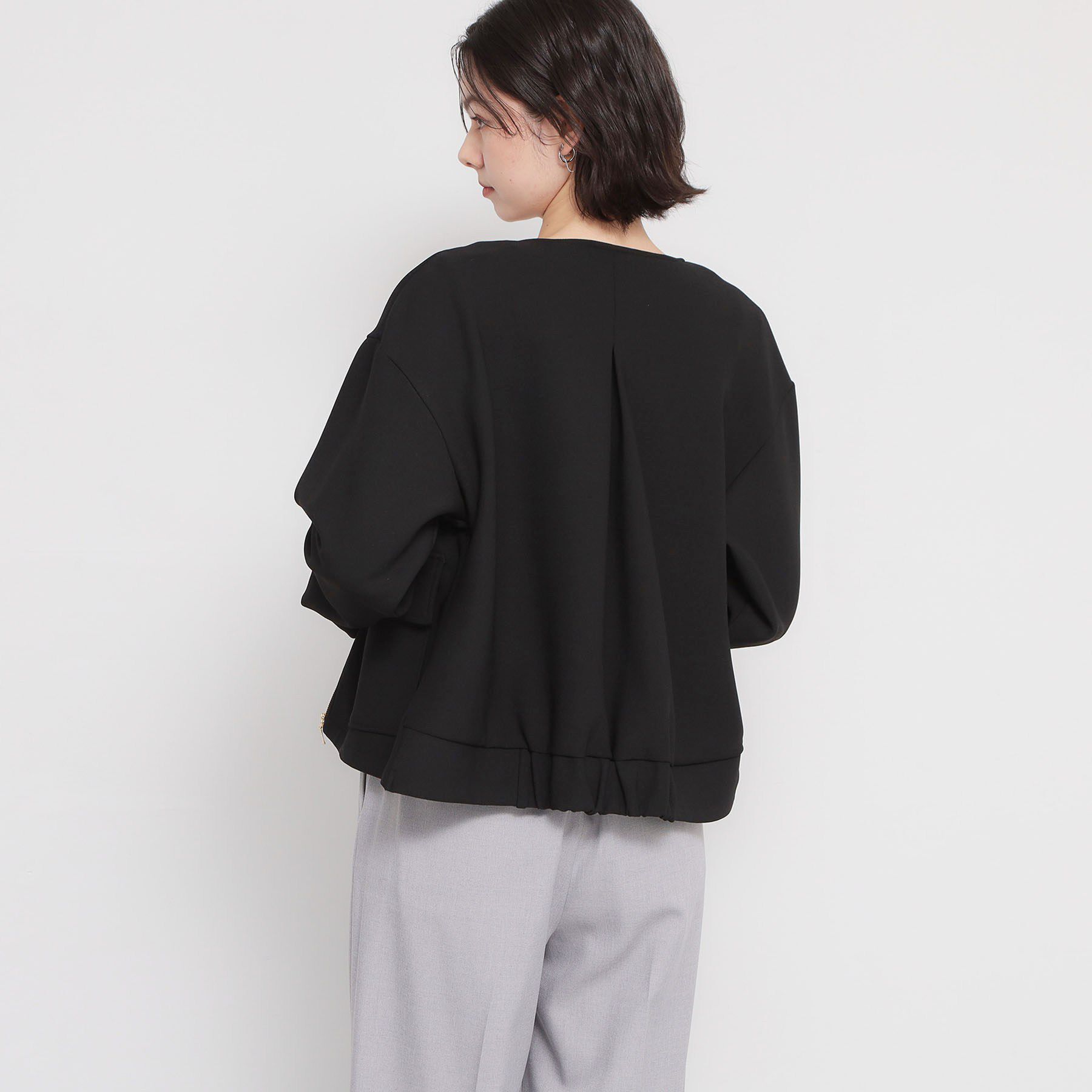 THE SHOP TK「【オンオフ問わず活躍】ダンボールカルゼジャケット」|ノーカラージャケット|