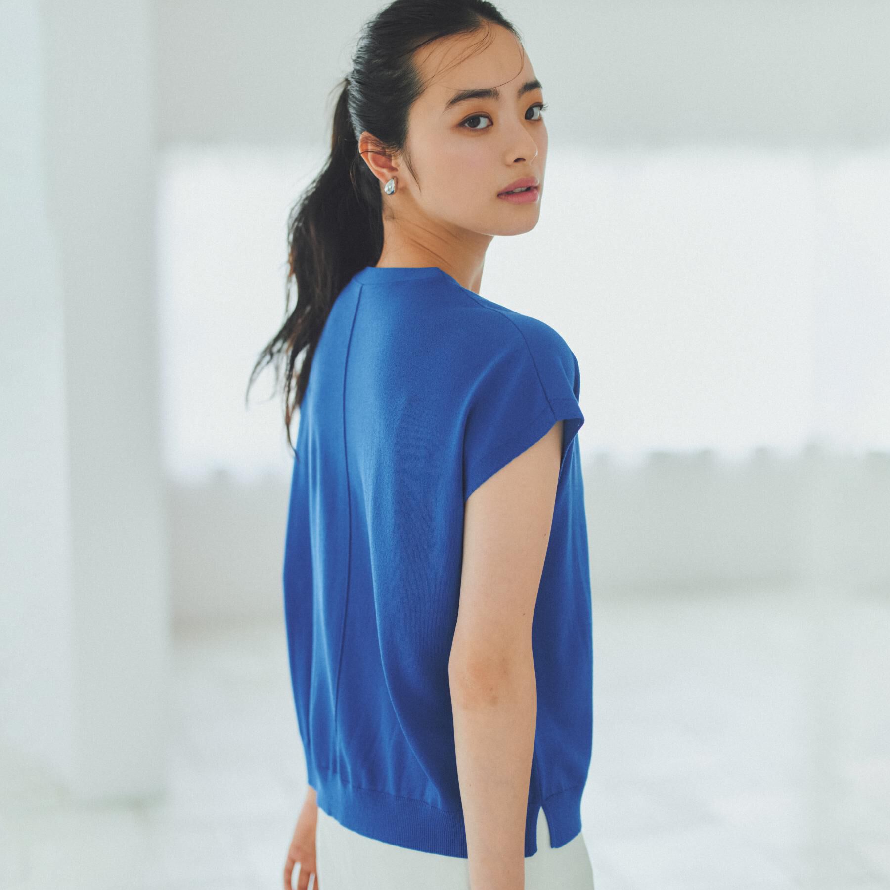 THE SHOP TK「【さらっとタッチ】Vネックニット」|ニット・セーター|