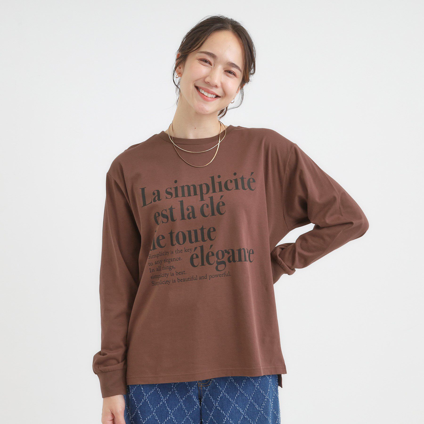 SHOO･LA･RUE「グラフィックアソート ベーシックロンT」|Tシャツ・カットソー|