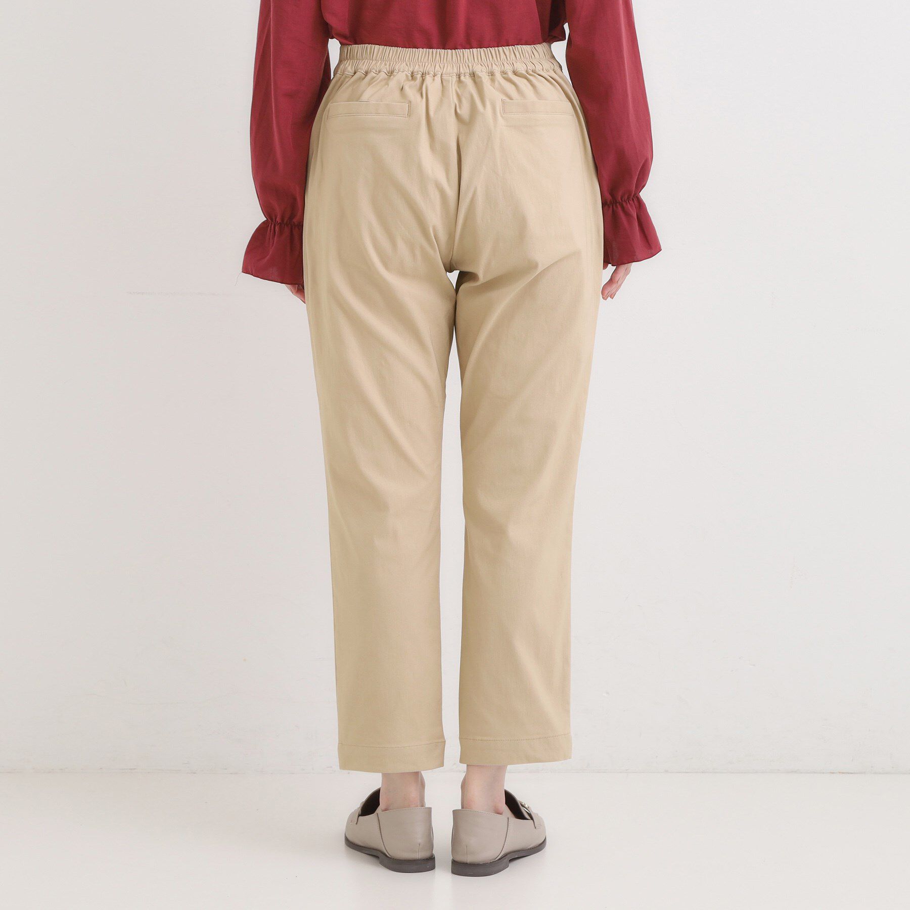 SHOO･LA･RUE「【高レビュー/洗濯機可/SS-LL】あったか裏起毛 のびのびストレッチ テーパードパンツ」|その他|