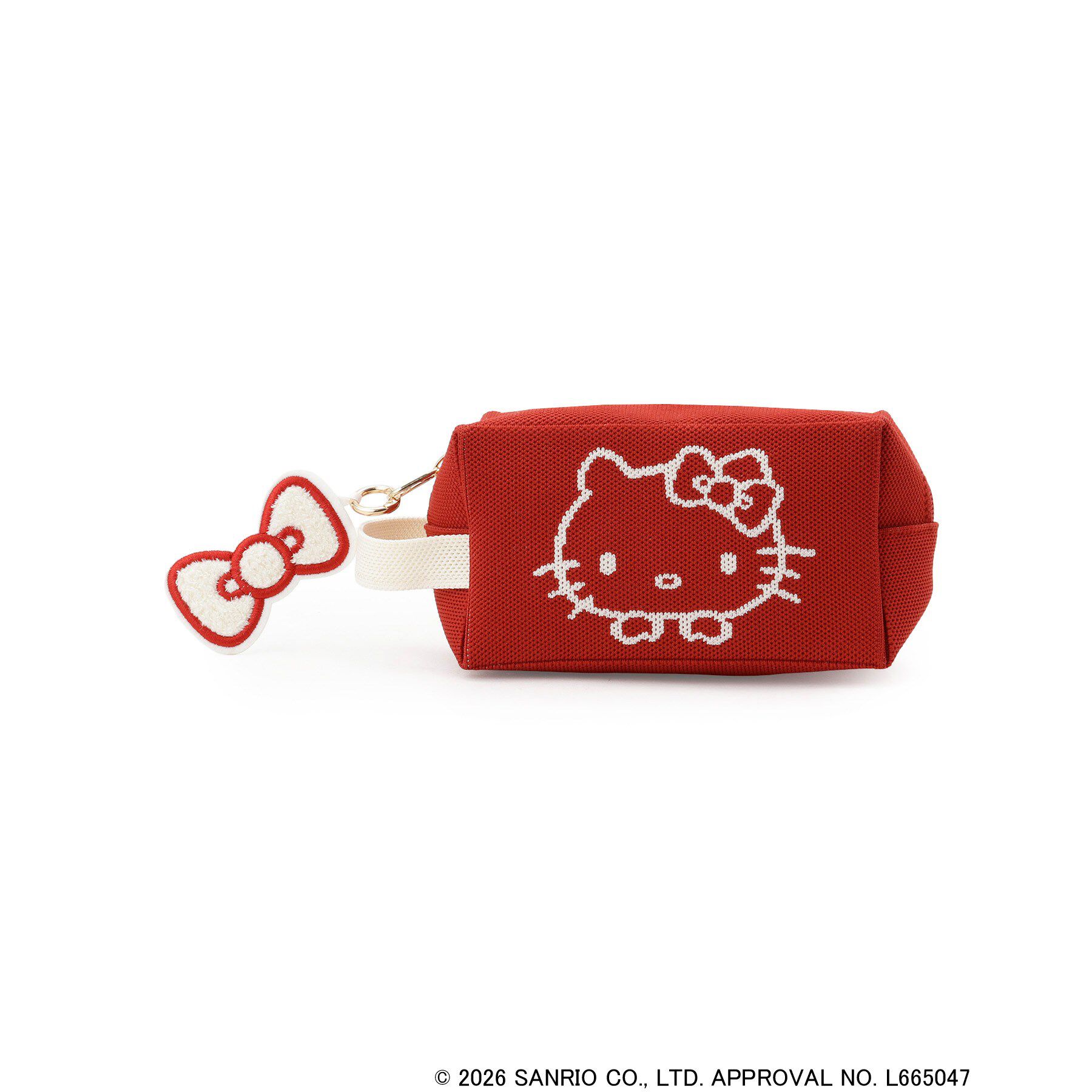 SHOO･LA･RUE「【HELLO KITTY コラボ】バイカラーニットポーチ」|ポーチ|
