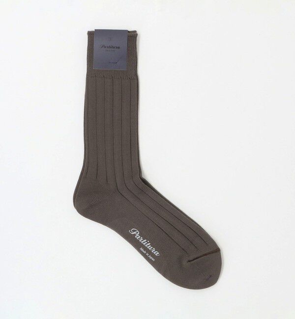 UNITED ARROWS「＜Partitura＞ リブ ソックス」|ソックス|DK.BROWN