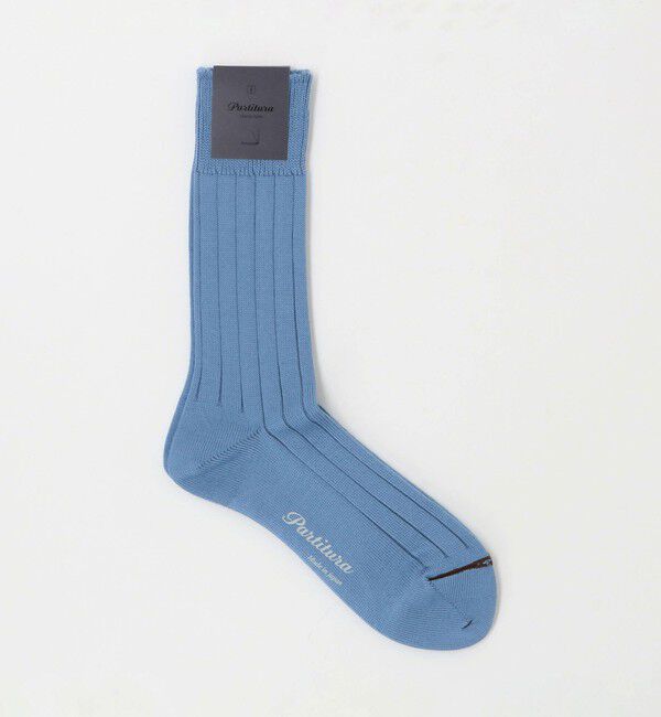 UNITED ARROWS「＜Partitura＞ リブ ソックス」|ソックス|TURQUOISE