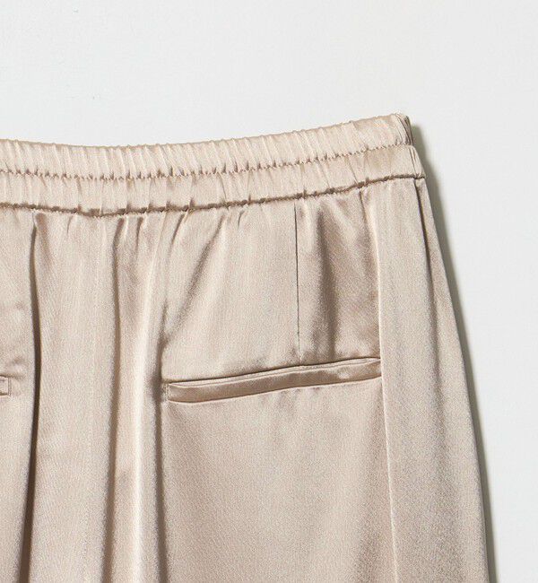 UNITED ARROWS「サテン ギャザー テーパード ワイドパンツ」|その他|