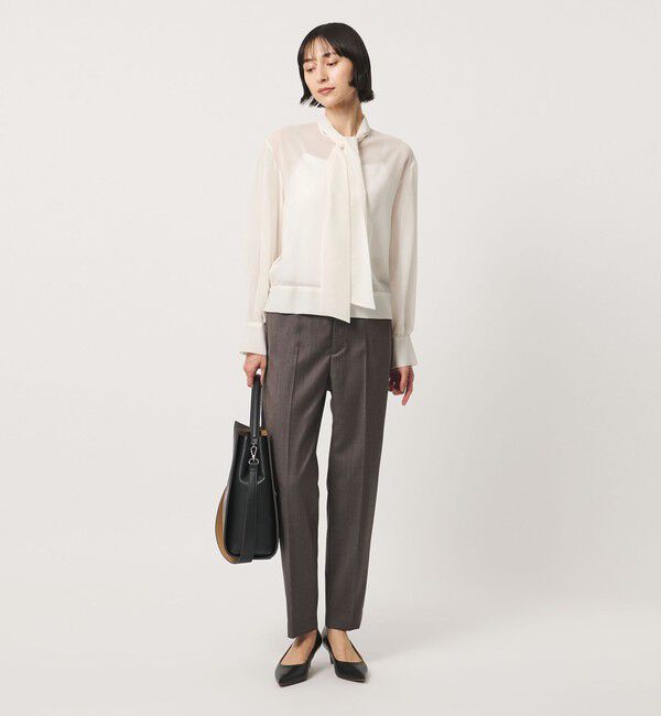UNITED ARROWS「マナード ボウタイ ブラウス」|シャツ・ブラウス|