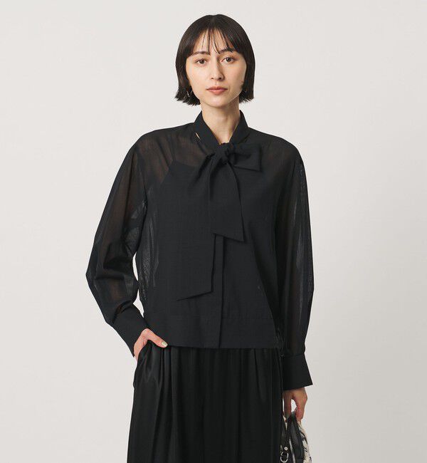 UNITED ARROWS「マナード ボウタイ ブラウス」|シャツ・ブラウス|