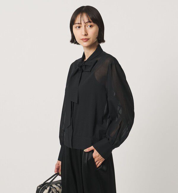 UNITED ARROWS「マナード ボウタイ ブラウス」|シャツ・ブラウス|