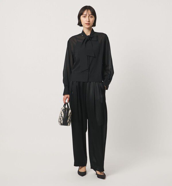UNITED ARROWS「マナード ボウタイ ブラウス」|シャツ・ブラウス|