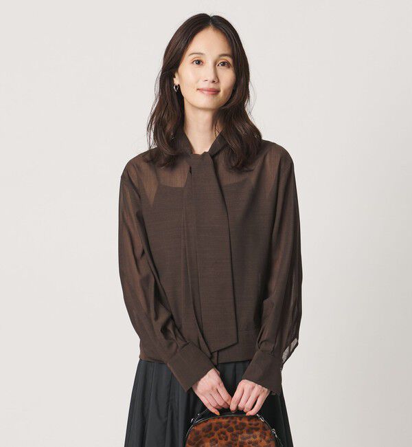 UNITED ARROWS「マナード ボウタイ ブラウス」|シャツ・ブラウス|