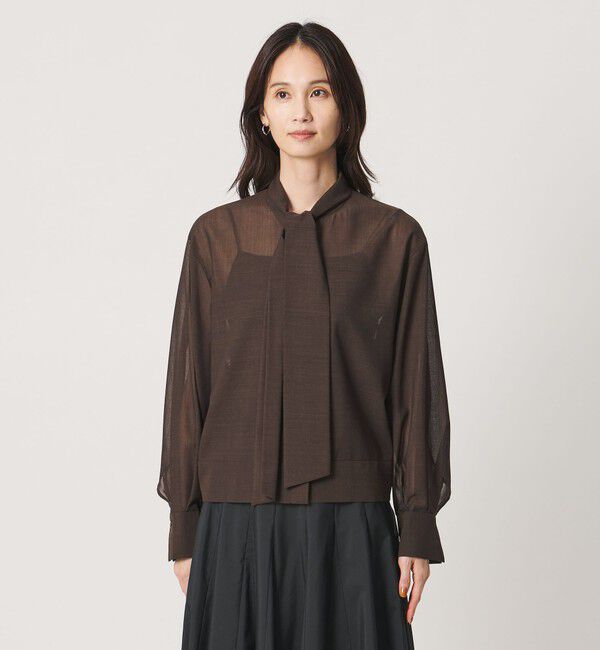 UNITED ARROWS「マナード ボウタイ ブラウス」|シャツ・ブラウス|
