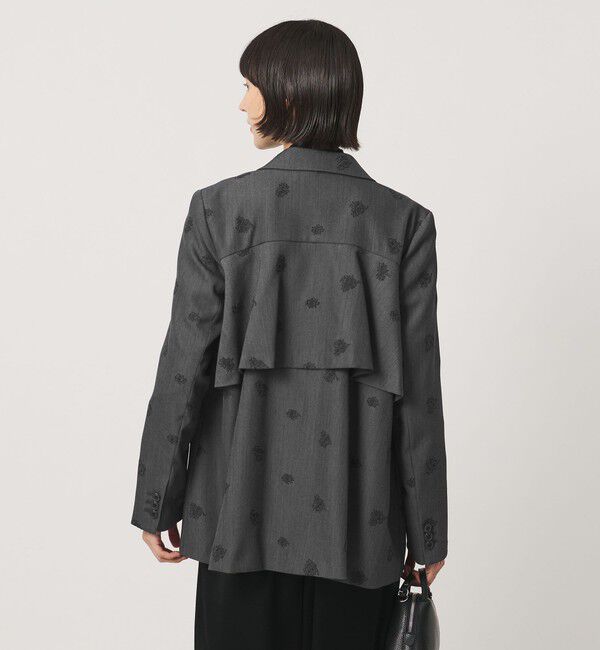 UNITED ARROWS「フラワー ジャガード バックフレア ジャケット」|テーラードジャケット|