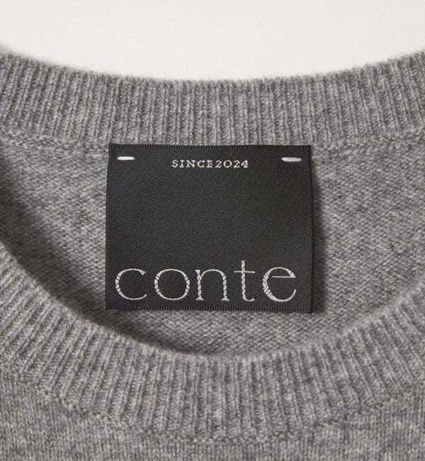 conte「＜conte＞ウールカシミヤ レイヤード ニットプルオーバー」|ニット・セーター|