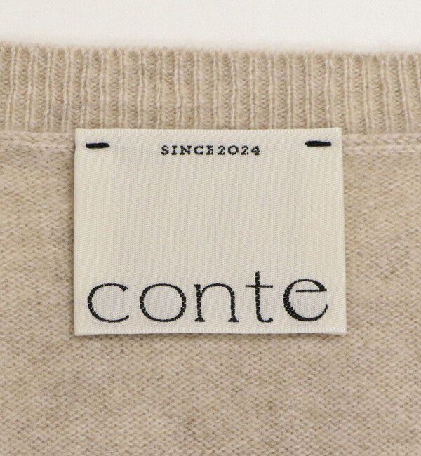 conte「＜conte＞ウールカシミヤ レイヤード ニットプルオーバー」|ニット・セーター|